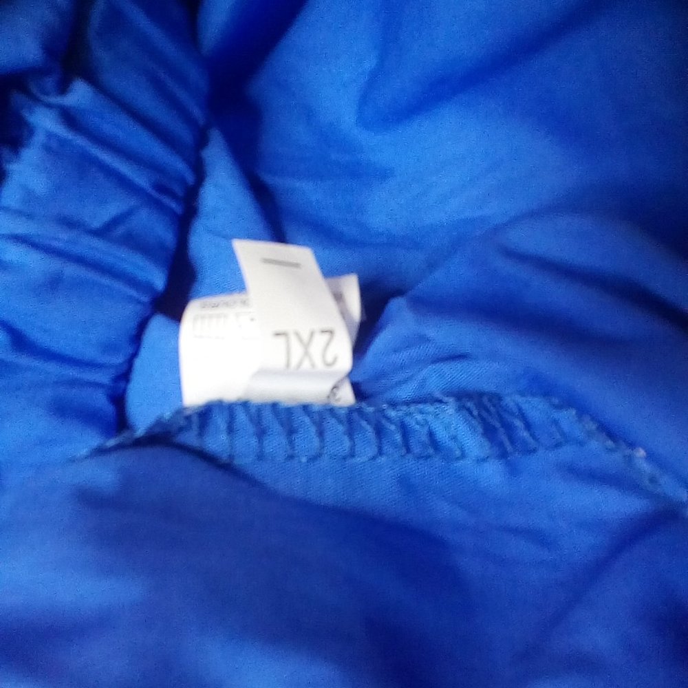 womens blue jumper windbreaker jumpsuit long sleeve - Picture 3 of 6